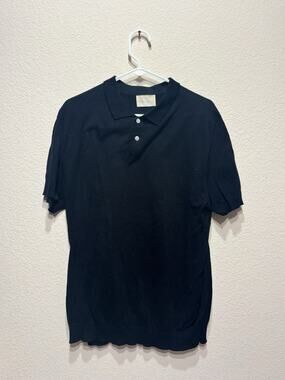 Handvaerk Pique Polo Black Men's Size Large
